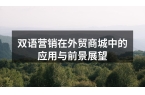 双语营销在外贸商城中的应用与前景展望